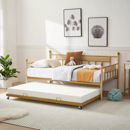 Jamal Twin Metal Trundle Daybed