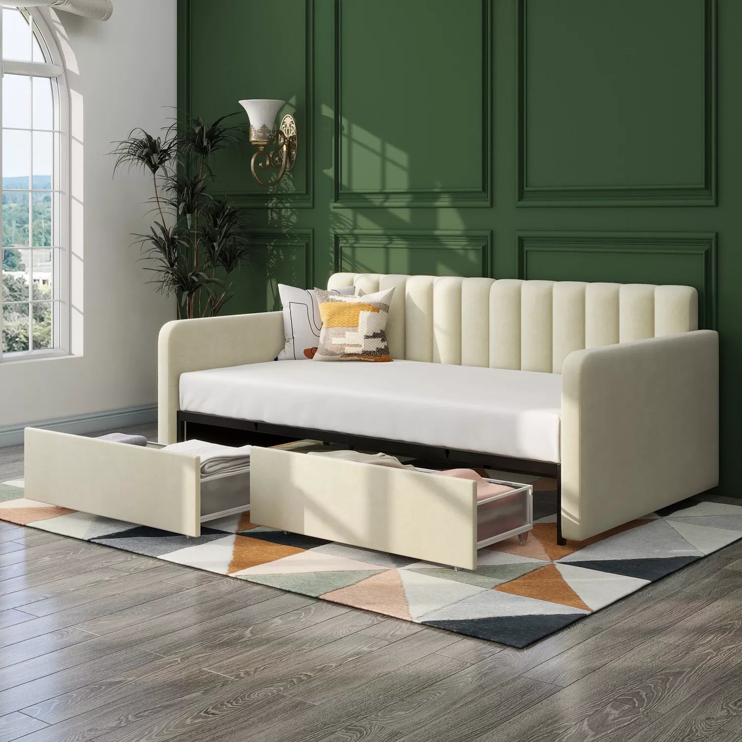 Brien Twin Upholstered Sofa Daybed With Storage