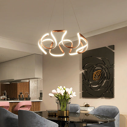 Ribbon Modern Dining Room Chandelier