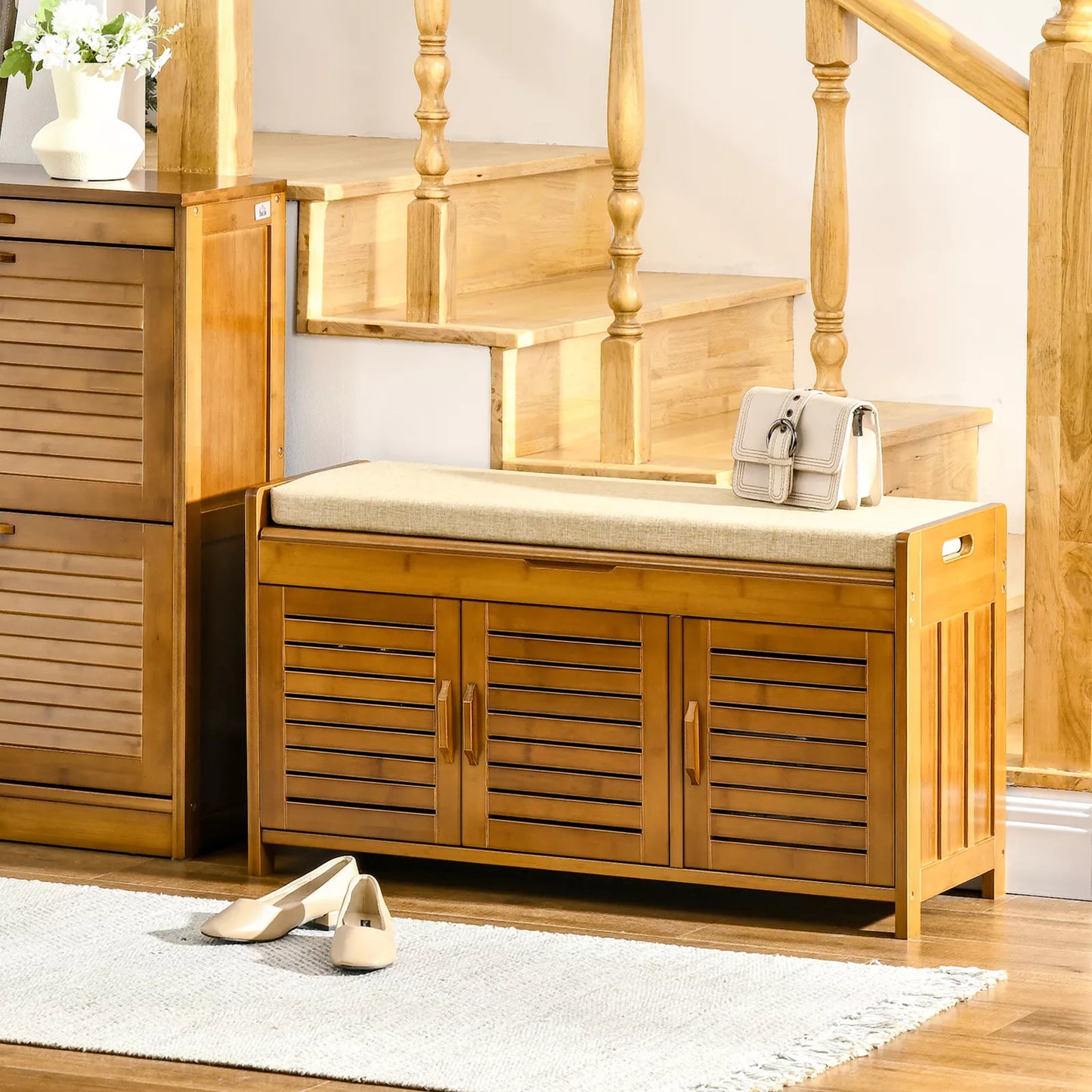 Mahir Entryway Shoe Storage Bench