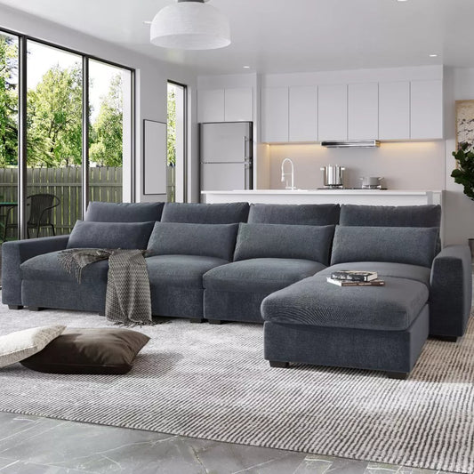 Oversized Modular L Shaped Sectional Couch