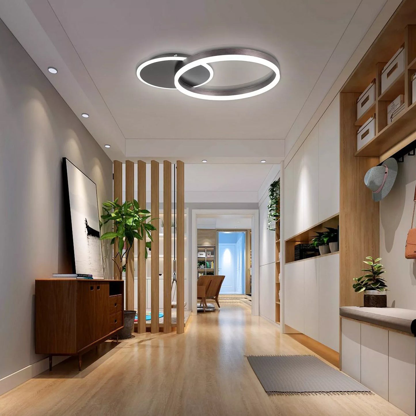 Modern Eclipse Flush Mount Ceiling Light