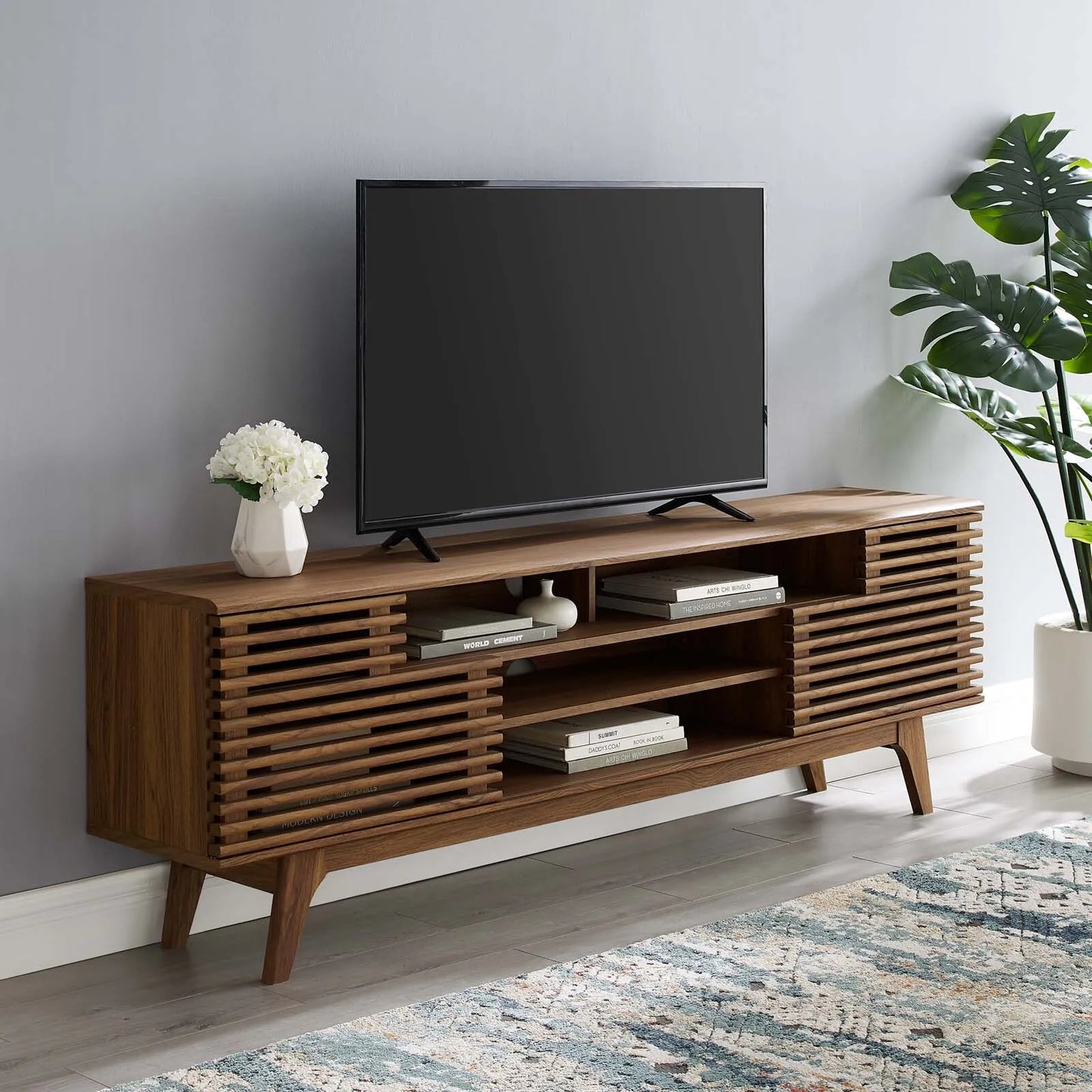 Cain Mid Century TV Media Cabinet Console