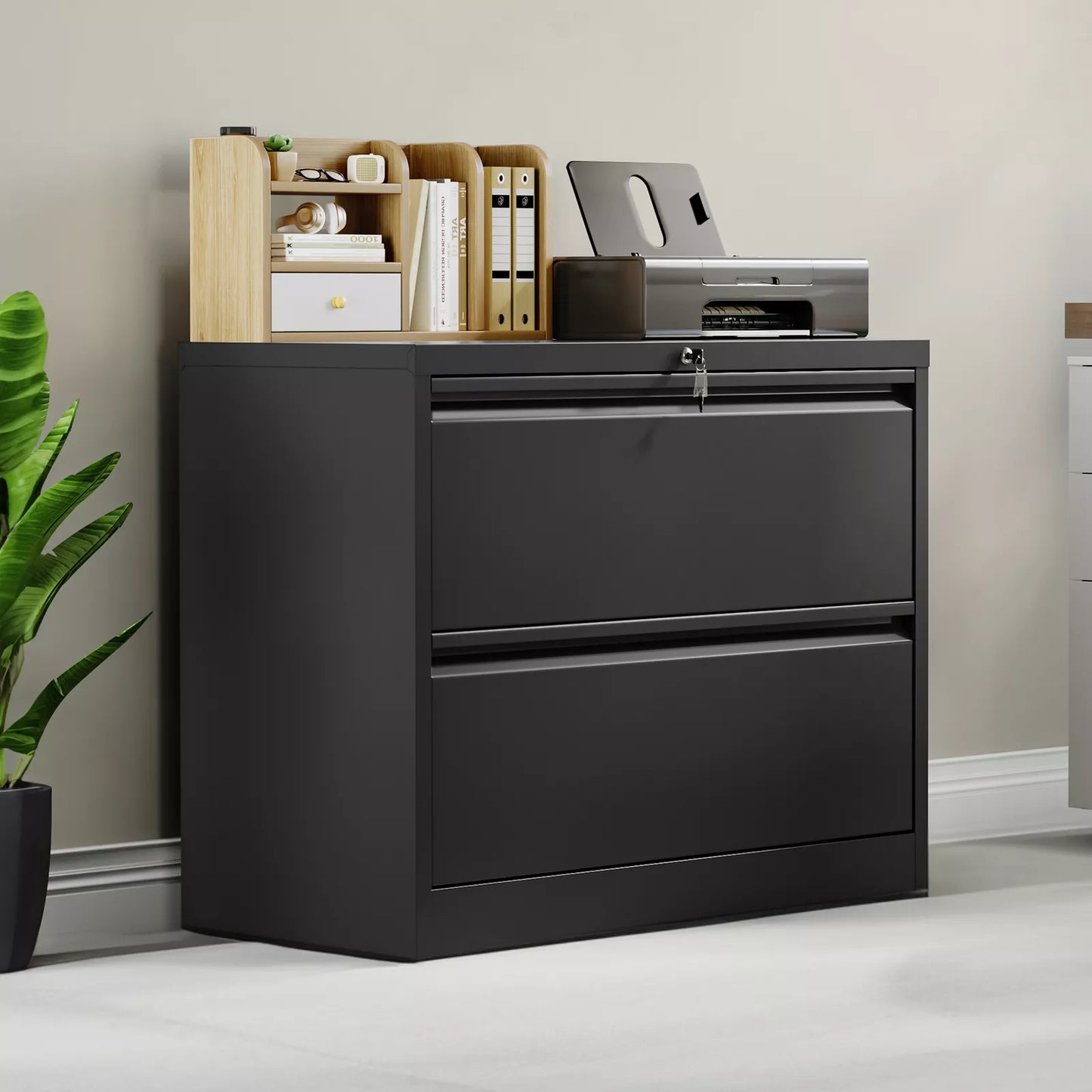 Ryan Metal Lateral Filing Cabinet With Lock