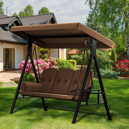 Outdoor Canopy Cushioned Patio Swing