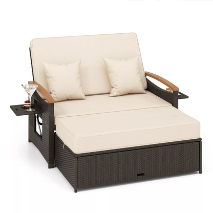 Oneal Outdoor Patio Rattan Daybed