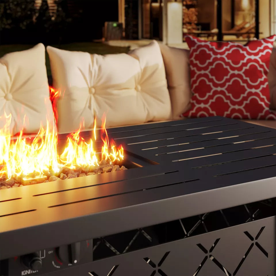 50000 BTU Outdoor Propane Fire Pit Table (57")