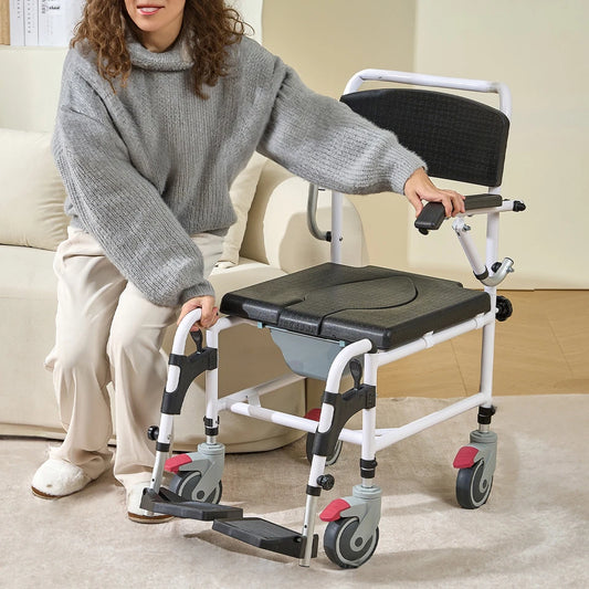 Sadie Elderly Shower Commode Wheelchair