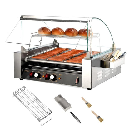 11 Hot Dog Roller W/ Bun Warmer