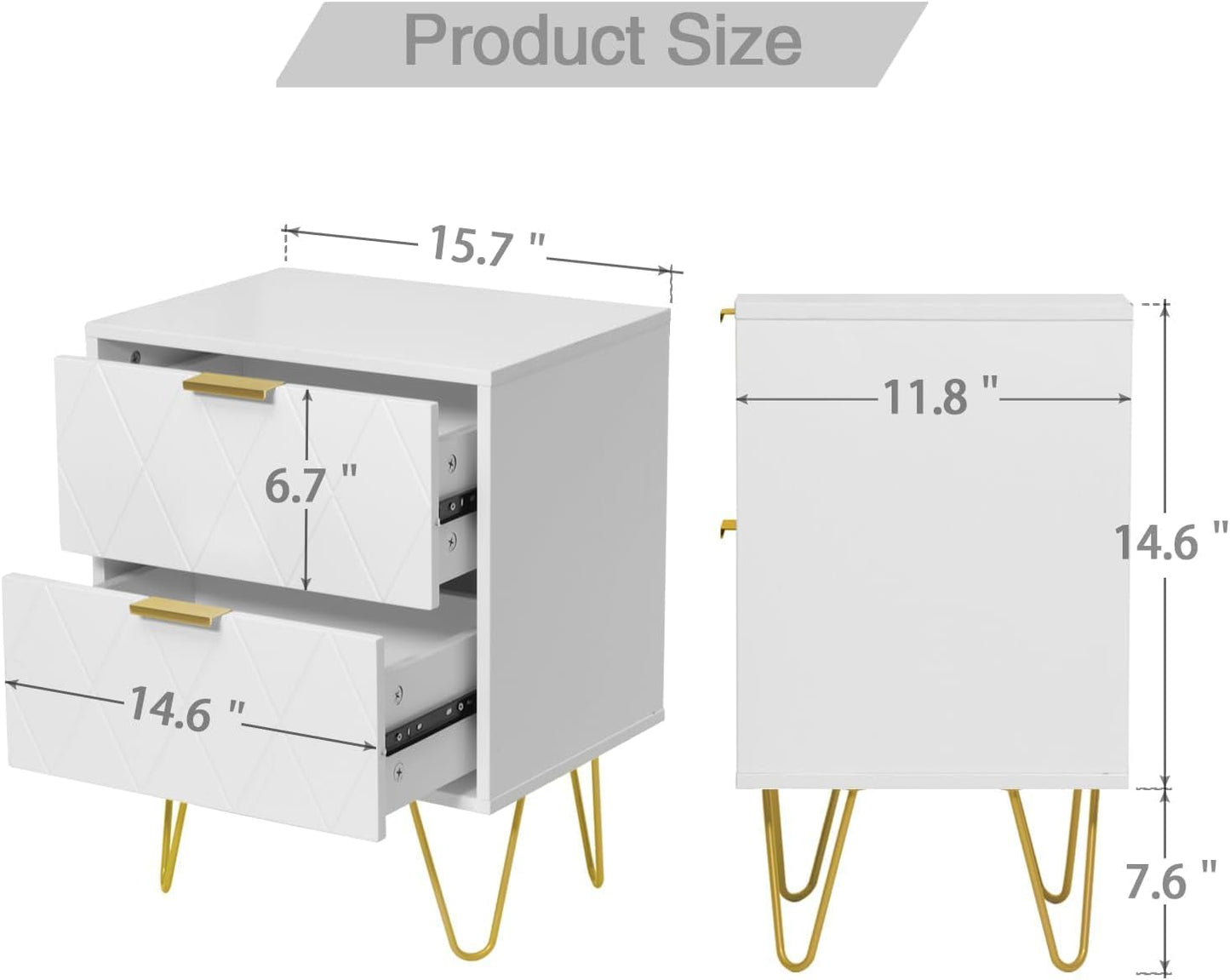 Anbuy Bedroom Sets White Sets 3 Piece - Canva Home