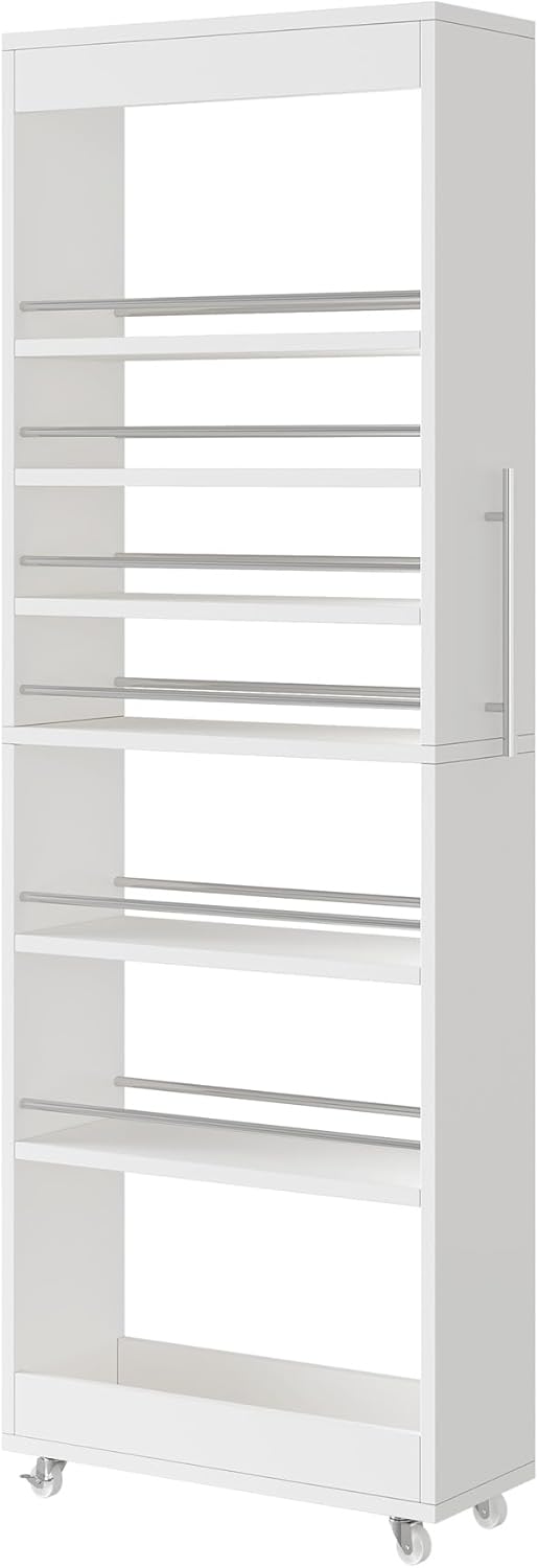 73" Tall Slim Storage Cart on Wheels - Canva Home