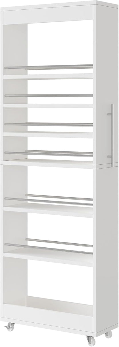 73" Tall Slim Storage Cart on Wheels - Canva Home