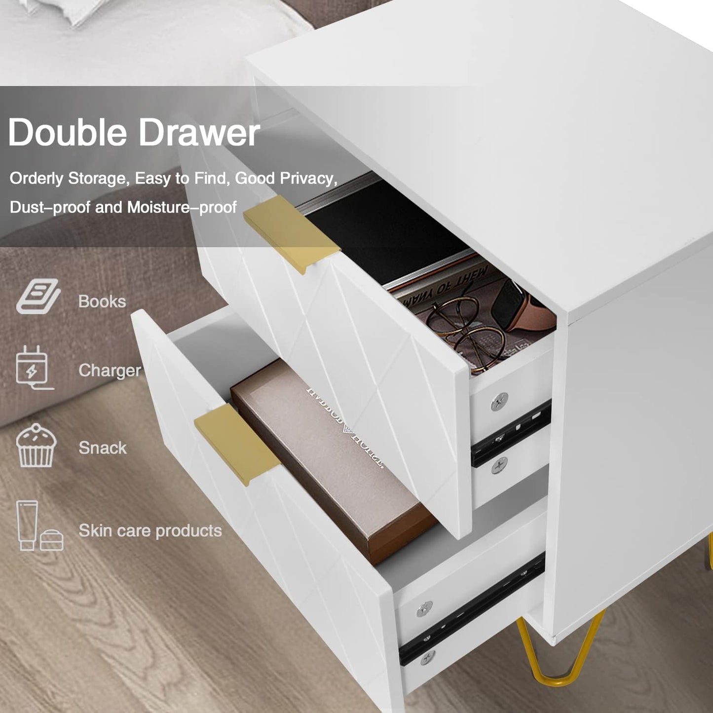 Anbuy Bedroom Sets White Sets 3 Piece - Canva Home