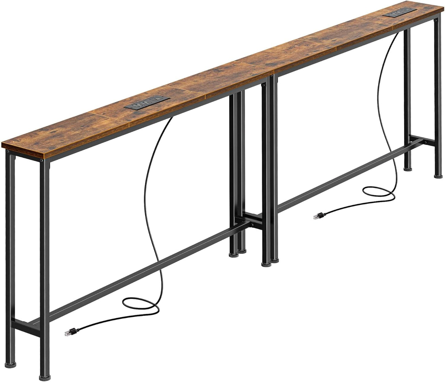78.8 inch Narrow Console Table with Outlet - Canva Home