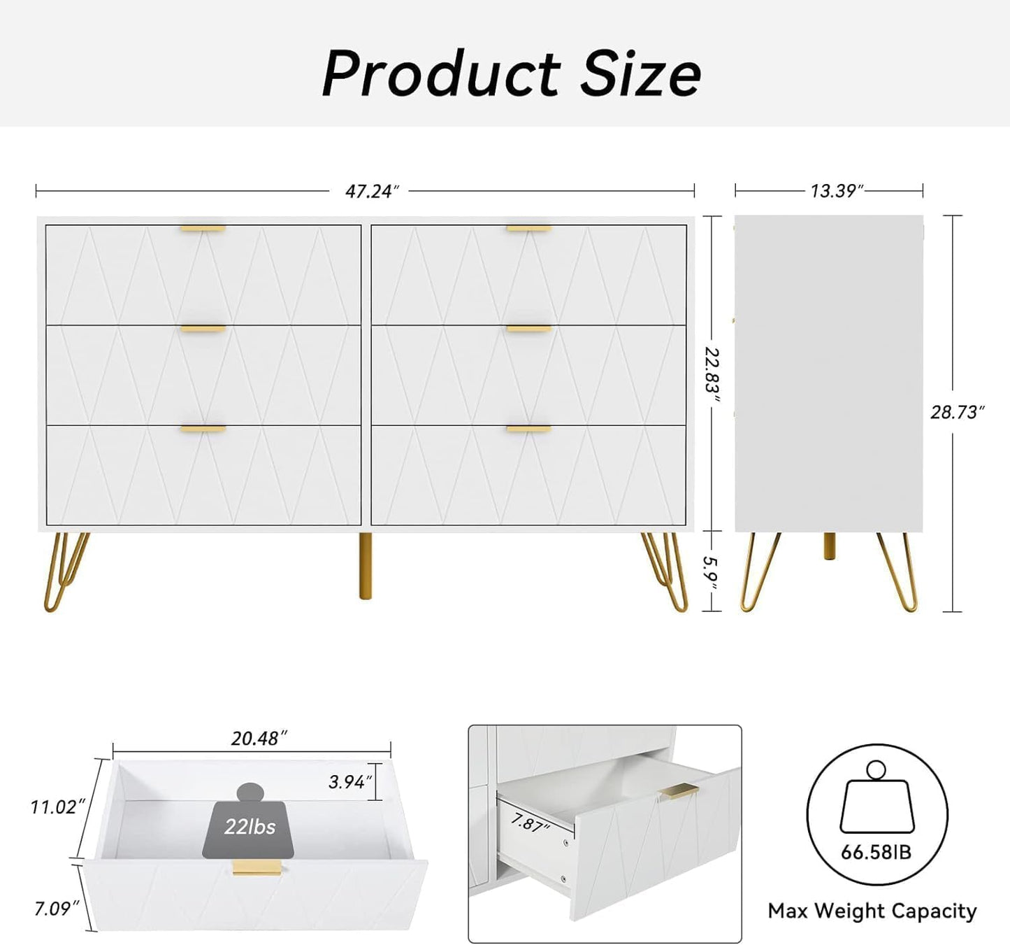 Anbuy Bedroom Sets White Sets 3 Piece - Canva Home