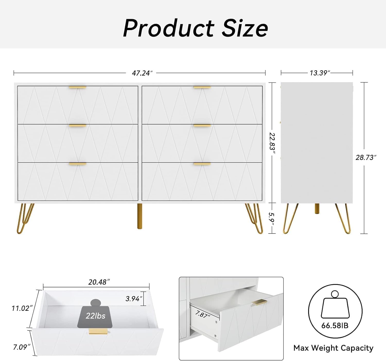 Anbuy Bedroom Sets White Sets 3 Piece - Canva Home