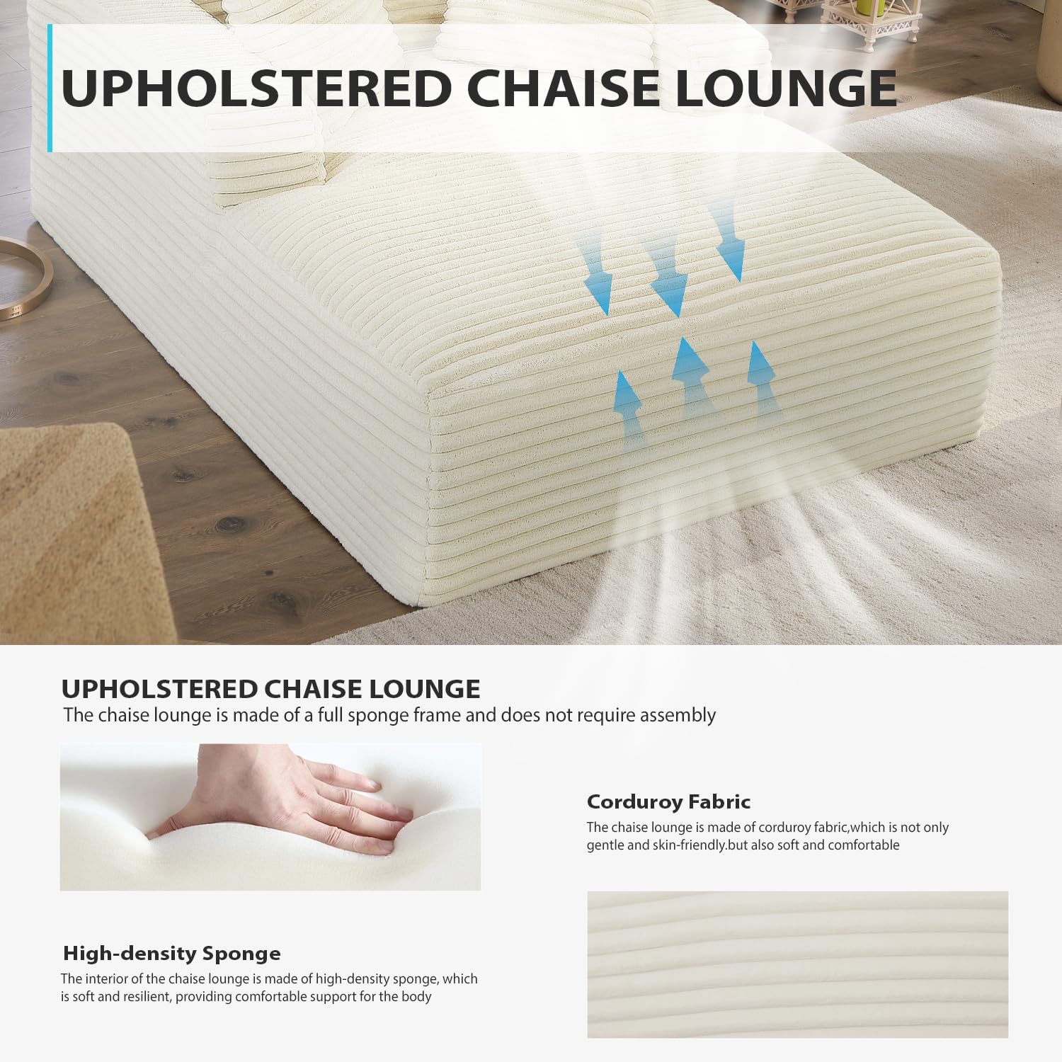 Afuson 63" Chaise Lounge Chair Indoor - Canva Home