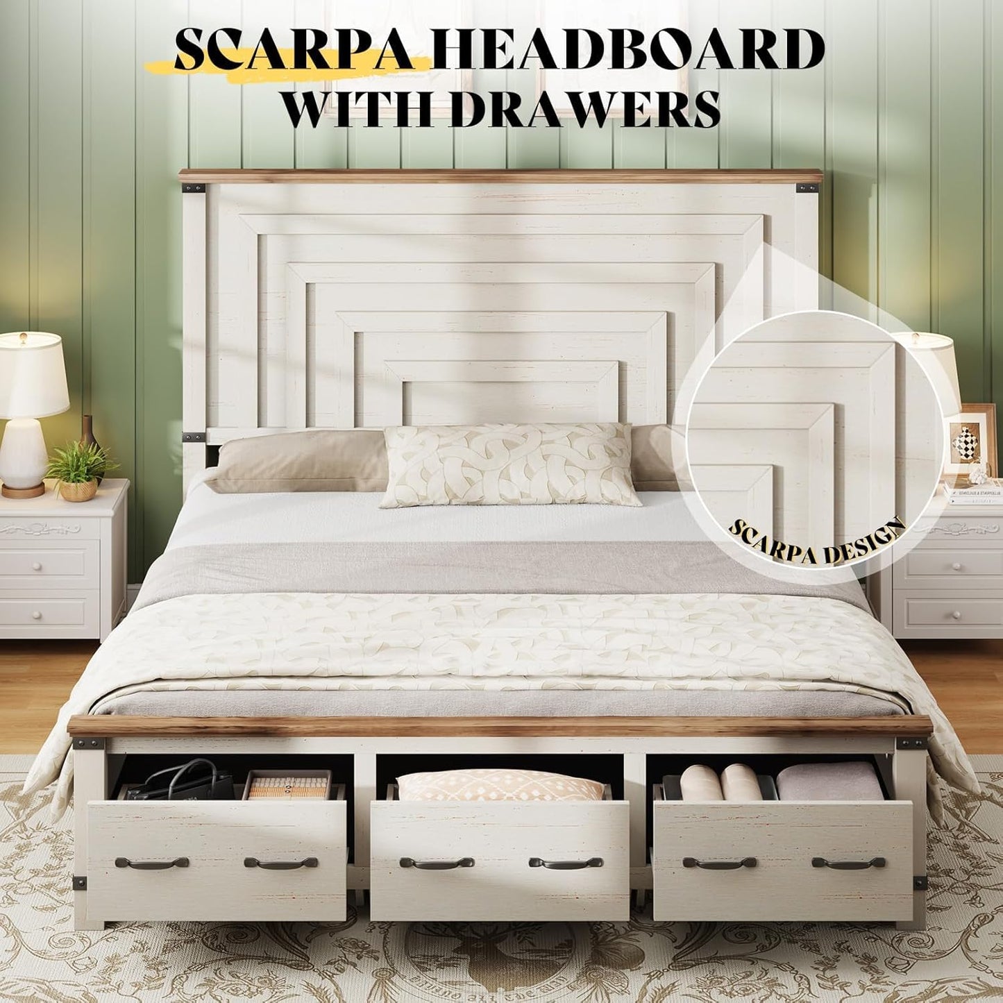 Amerlife Farmhouse Bedroom Furniture Set - Canva Home