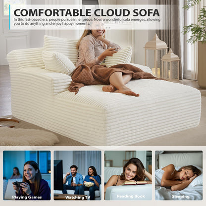 Afuson 63" Chaise Lounge Chair Indoor - Canva Home