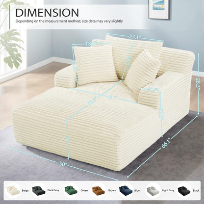 Afuson 63" Chaise Lounge Chair Indoor - Canva Home