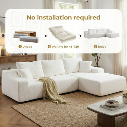 Ebello 108" L-Shaped Sectional Sofa - Canva Home
