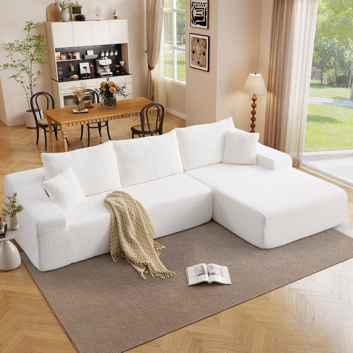Ebello 108" L-Shaped Sectional Sofa - Canva Home