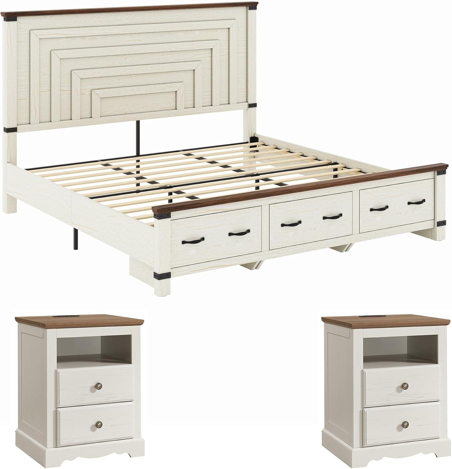 Amerlife Farmhouse Bedroom Furniture Set - Canva Home