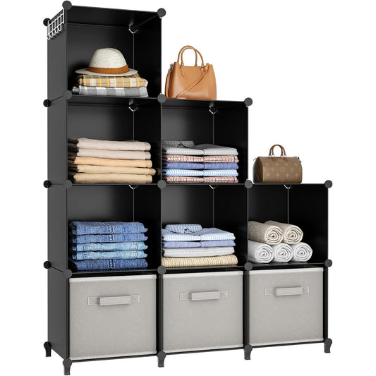 Orla 9-Cube Modular Closet Storage Organizer