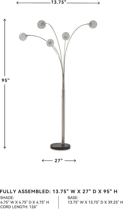 Winter Floor Arc Lamp