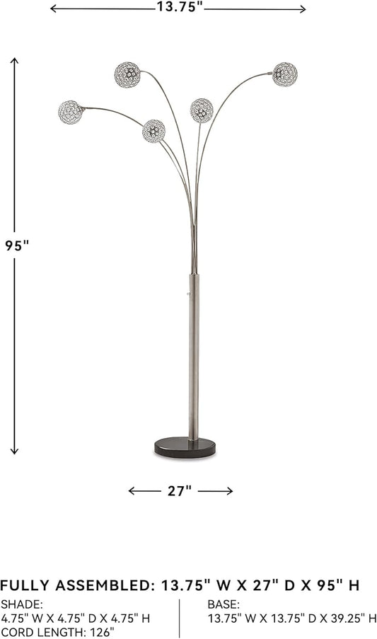 Winter Floor Arc Lamp