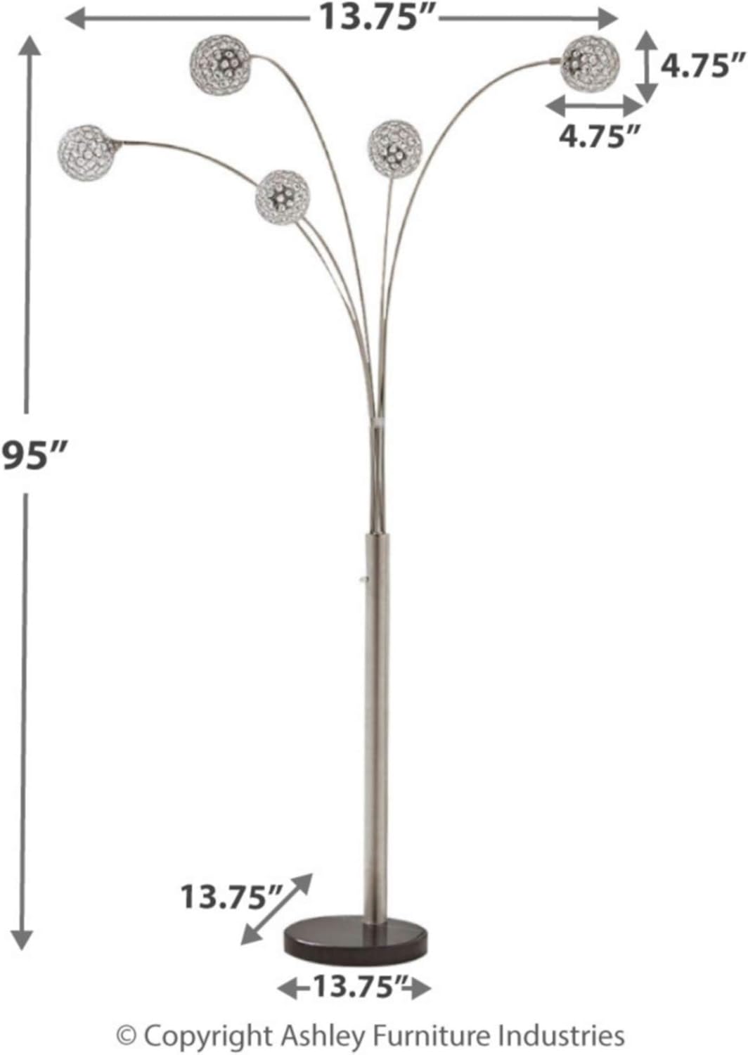 Winter Floor Arc Lamp