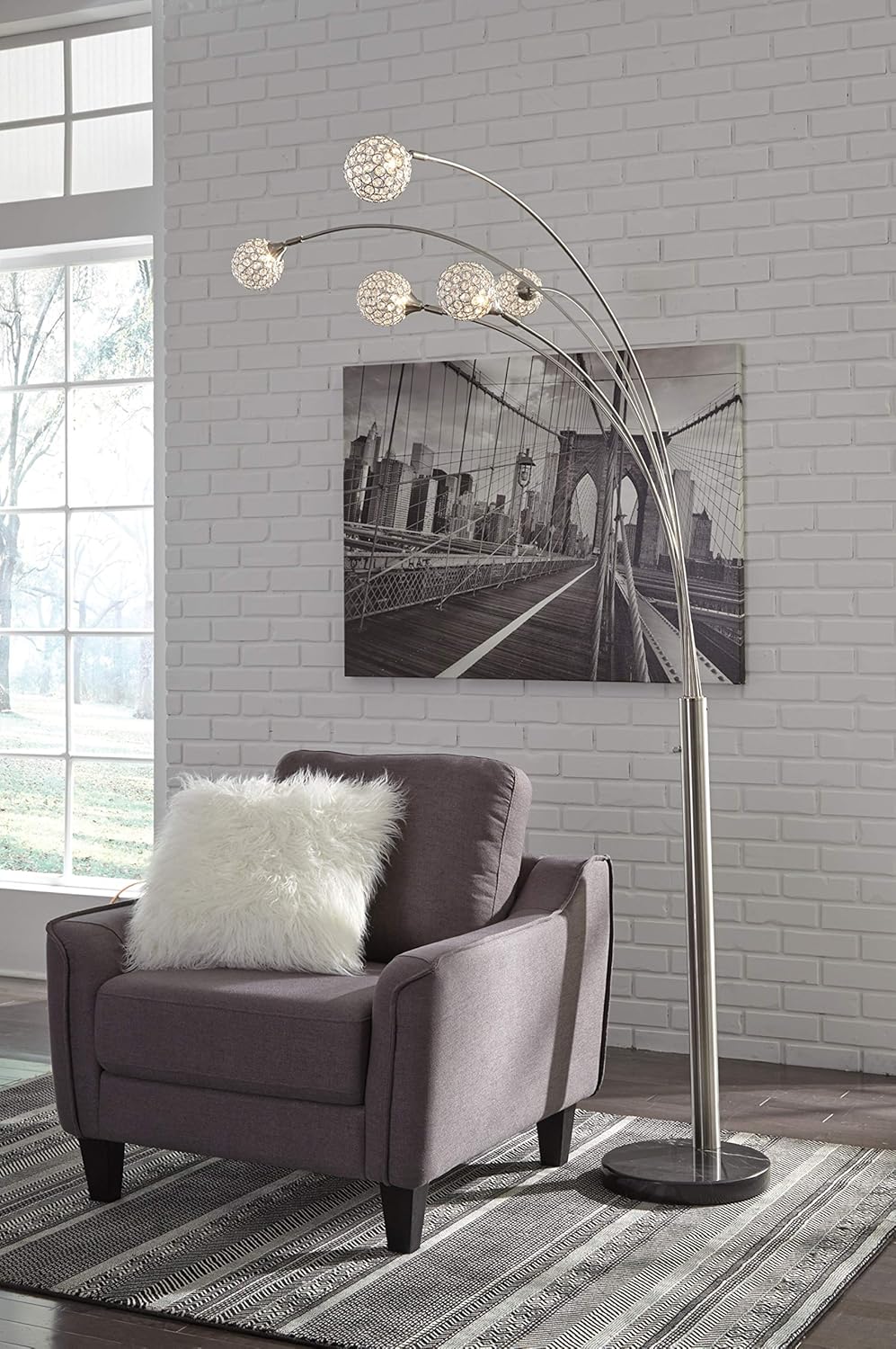 Winter Floor Arc Lamp
