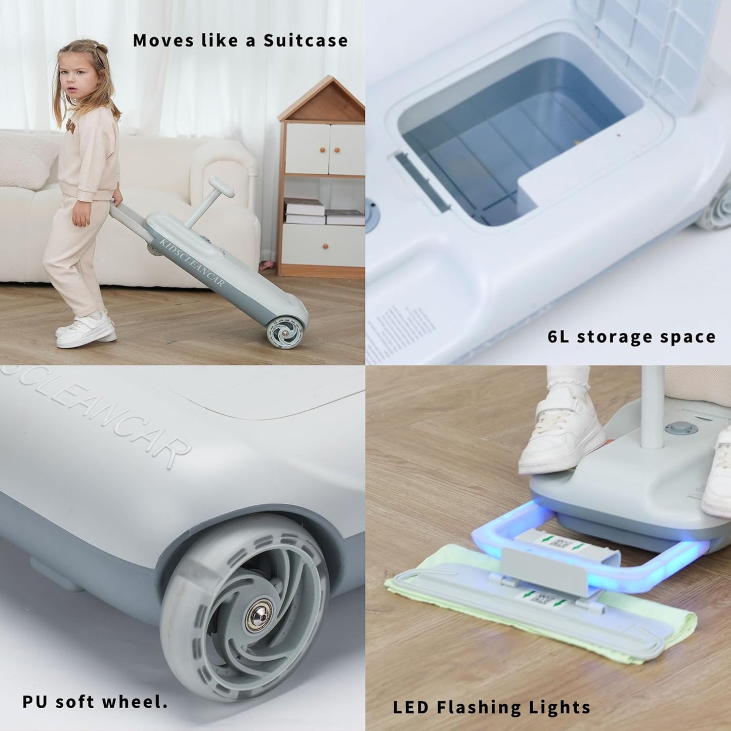 12V Ride-On Car with Cleaning Fun - Canva Home