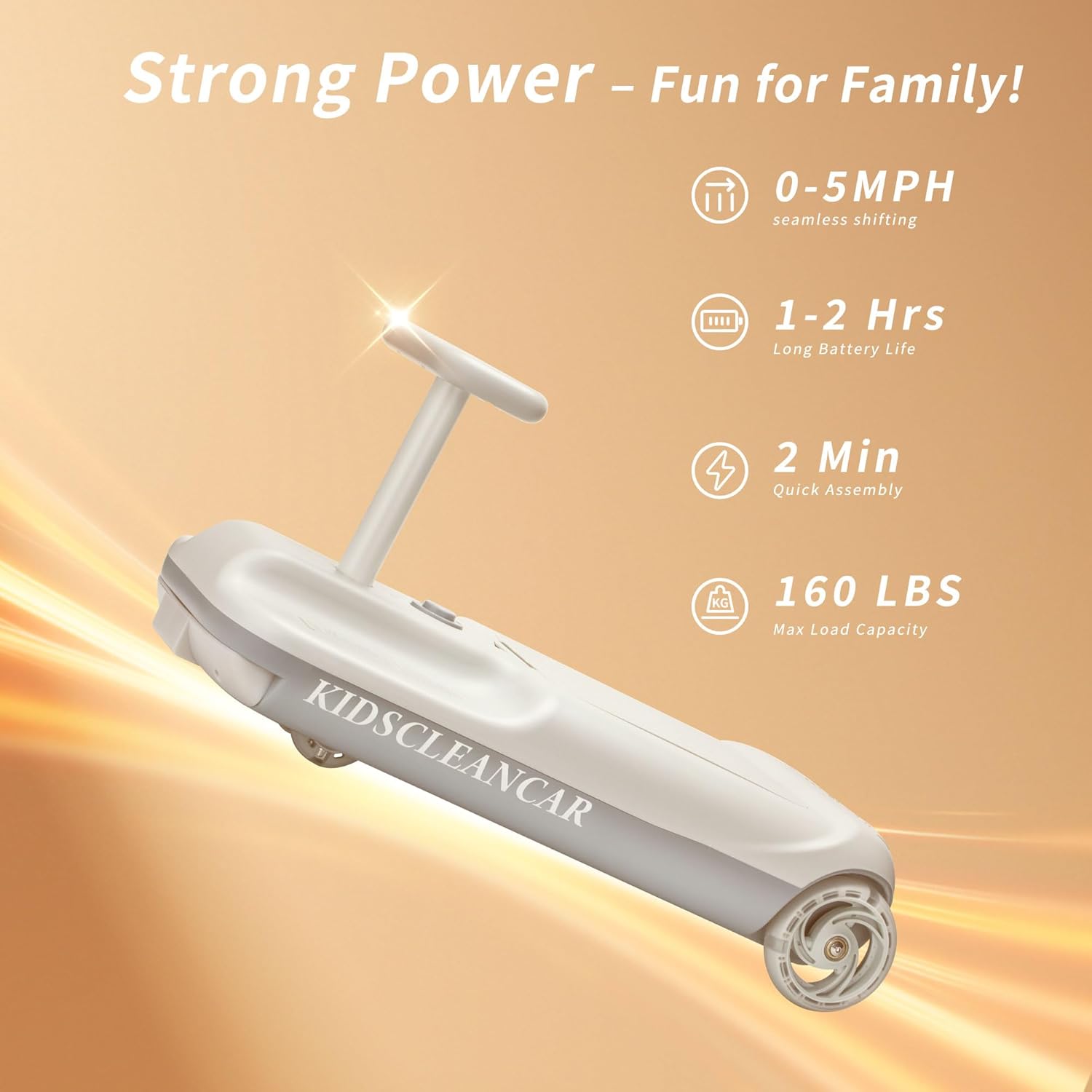 12V Ride-On Car with Cleaning Fun - Canva Home