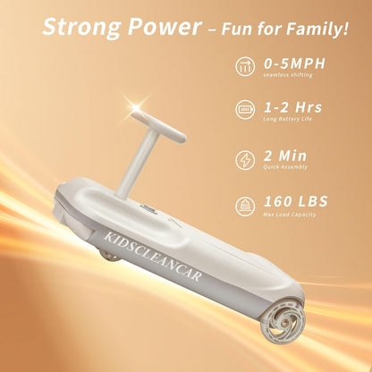12V Ride-On Car with Cleaning Fun - Canva Home