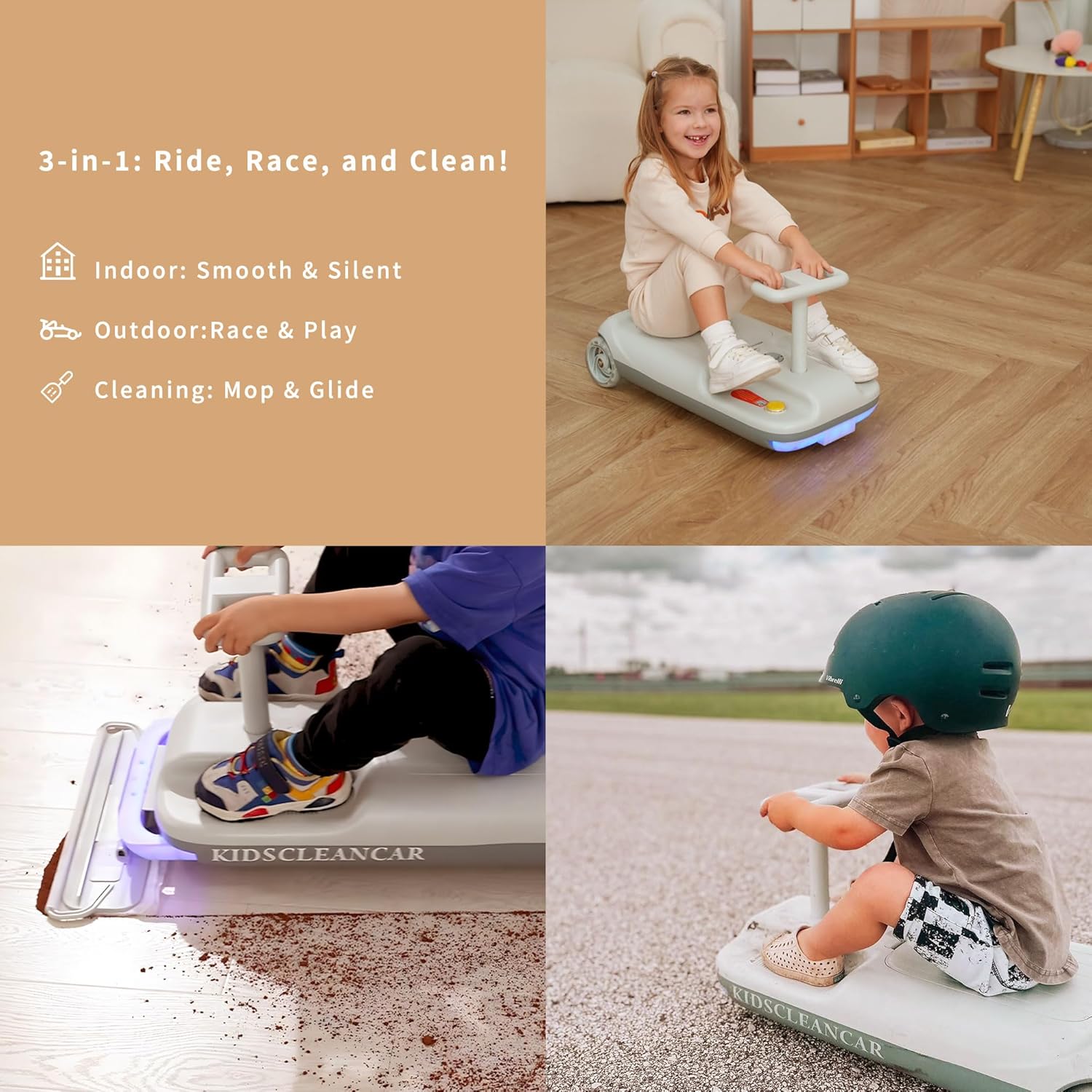 12V Ride-On Car with Cleaning Fun - Canva Home