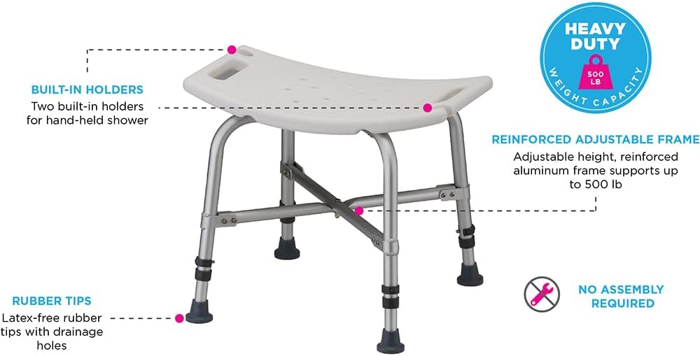 Deluxe Heavy Duty Bariatric Bath Bench - Canva Home
