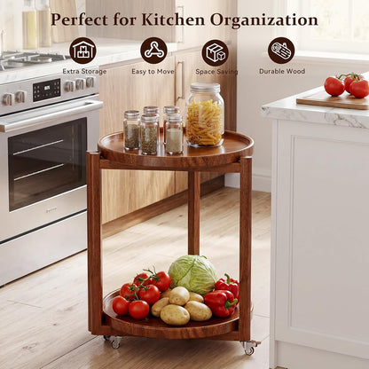 Taitiy Rolling Side Table