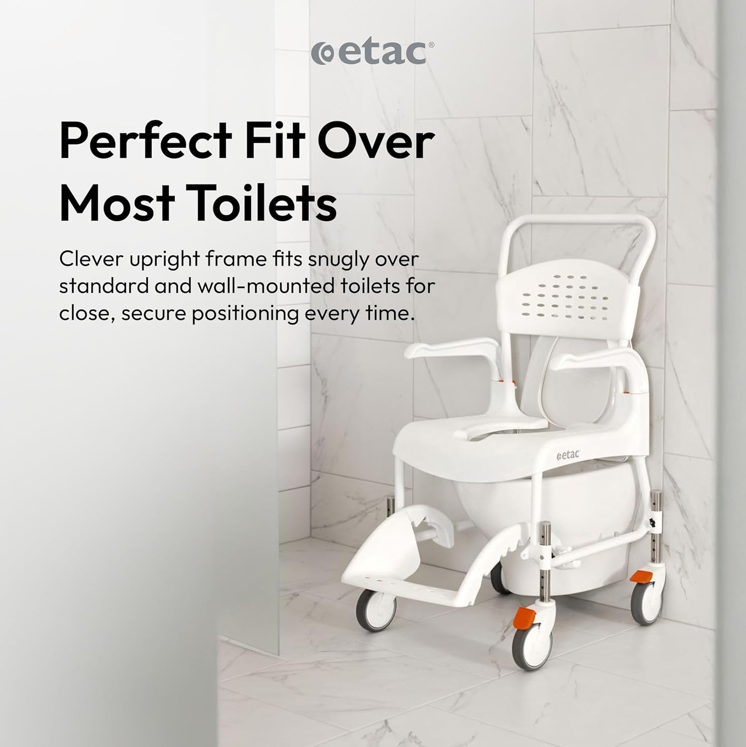 Senior Rolling Shower Commode Chair - Canva Home